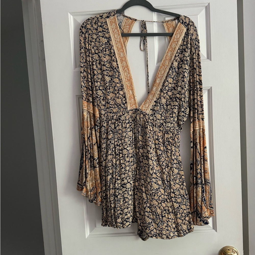 Free People long sleeve romper, size M
